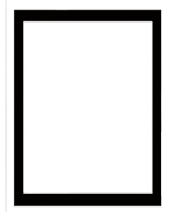 Black frame 18 x 24  inch  to suit heart frame cut out  90\'s , w